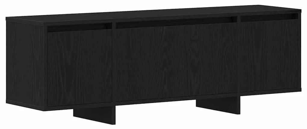 Móvel para TV vidaXL Preto Carvalho 120x30x40,5 cm Madeira engenheirad