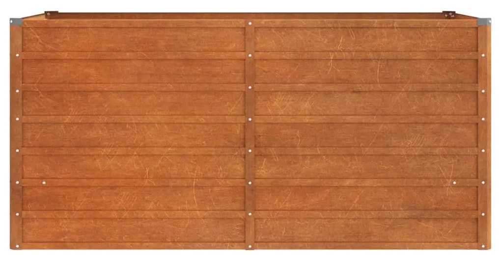 Canteiro de jardim 160x80x77 cm aço corten cor enferrujado