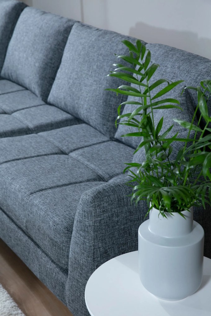 Sofá de Canto Tempo – Cinza Escuro – 300 cm x 83 cm x 90 cm