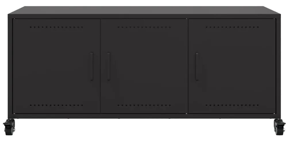 Móvel de TV 100,5x39x43,5 cm aço preto