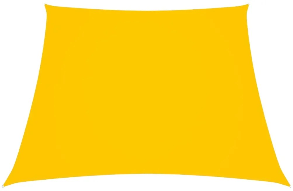 Para-sol estilo vela tecido oxford trapézio 2/4x3 m amarelo