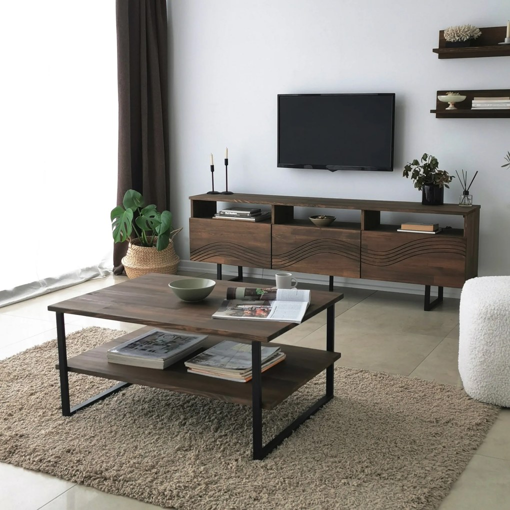 Unidade de TV Onda – Nogueira – 170x40 cm