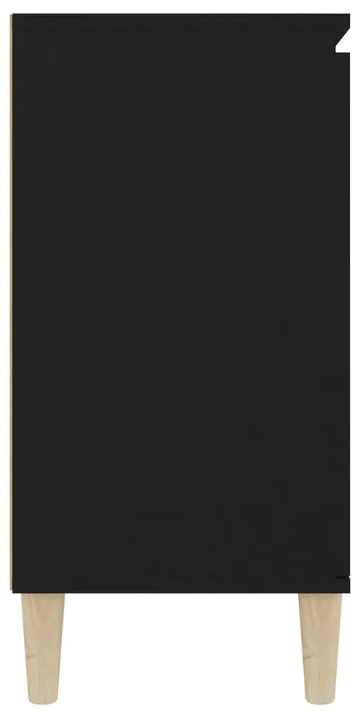 Aparador 101x35x70 cm derivados de madeira preto