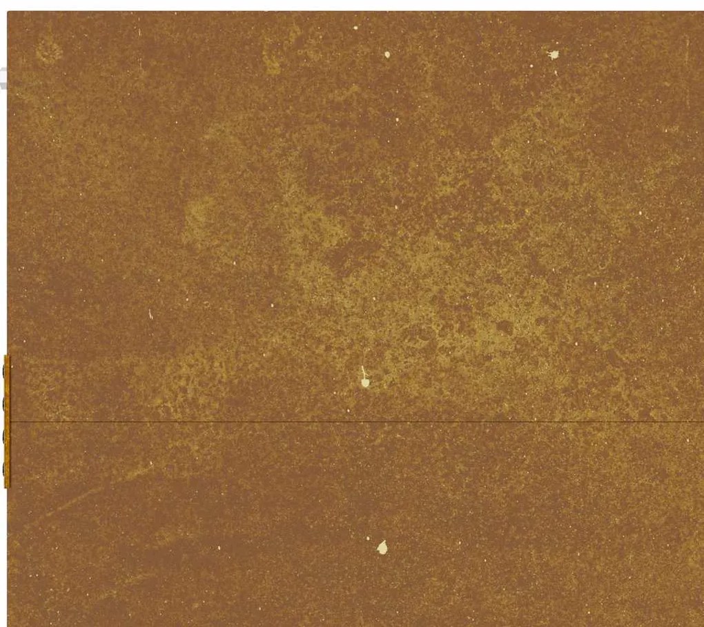 Portão de jardim 85x125 cm aço corten