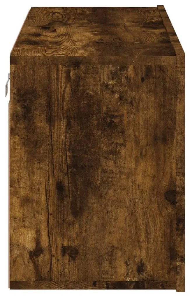 Móvel de parede para TV 80x30x41 cm carvalho fumado