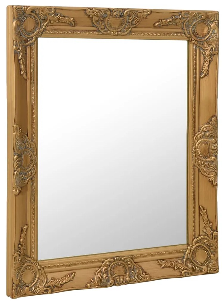 Espelho de parede estilo barroco 50x60 cm dourado
