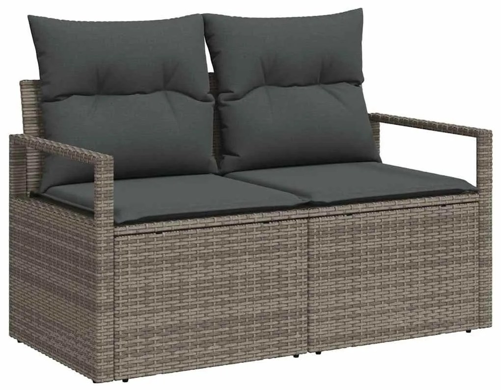 Conjunto de Sofás de Jardim vidaXL de 8 Peças com Almofadas Vime Sinté