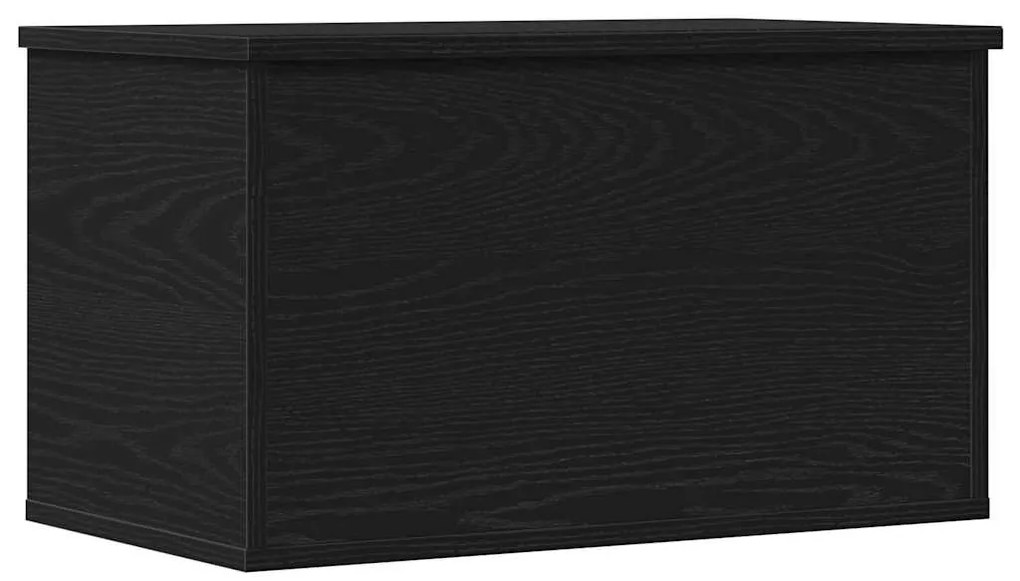 Caixa de Armazenamento vidaXL com Tampa em Carvalho Preto 60x35x35 cm