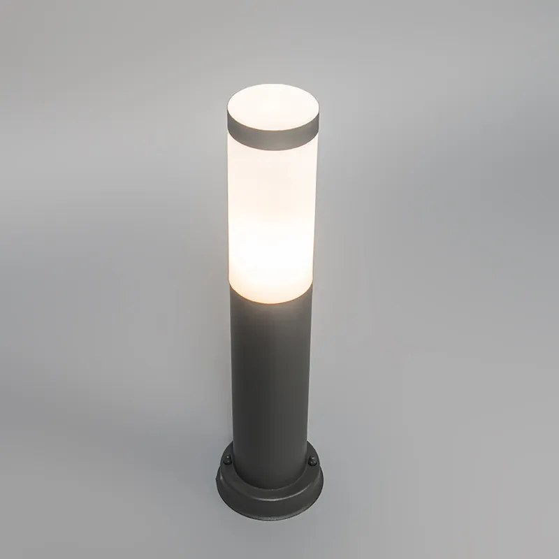 Poste de luz para exterior antracite 45 cm IP44 - Rox com espigão e manga de cabo Moderno