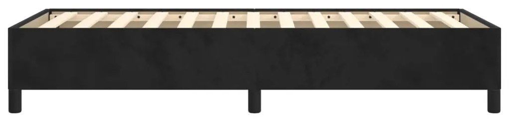 Estrutura de cama 90x190 cm veludo preto