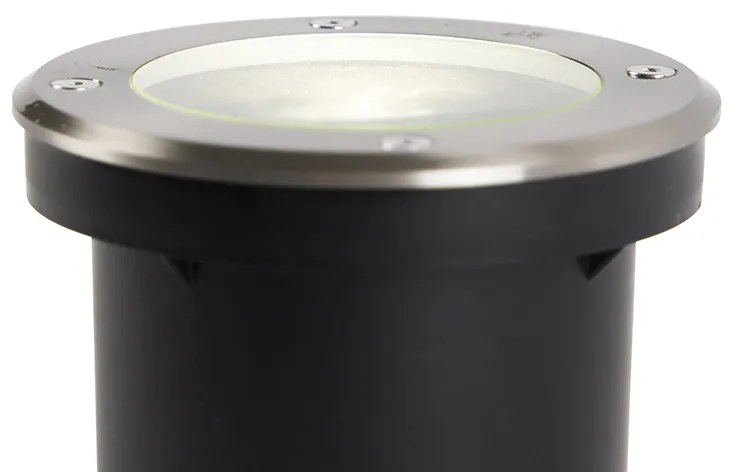 LED Foco de chão exterior inteligente em aço inoxidável com Wi-Fi GU10 IP65 - Delux Moderno