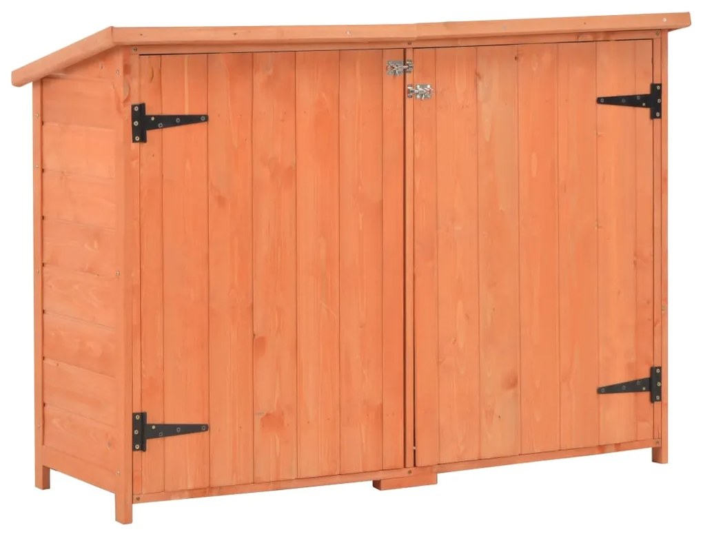 170650 vidaXL Abrigo de arrumação para jardim 120x50x91 cm madeira