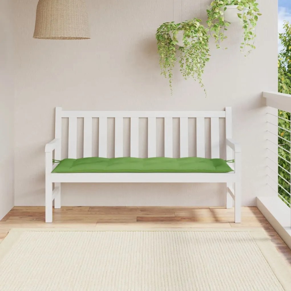 Almofadão p/ banco de jardim 150x50x7 cm mesclado tecido verde