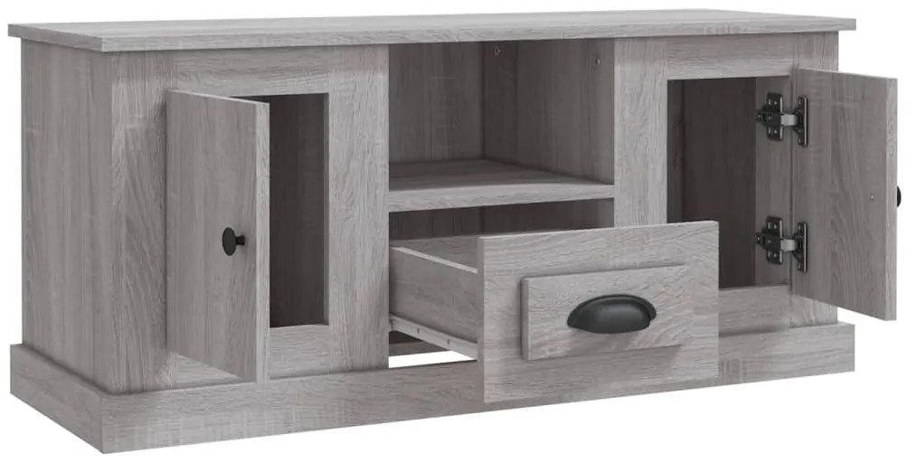 Móvel de TV 100x35,5x45 cm derivados de madeira cinzento sonoma
