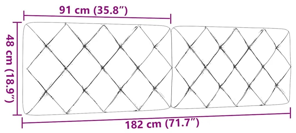 Almofadão de cabeceira 180 cm tecido cinzento-escuro