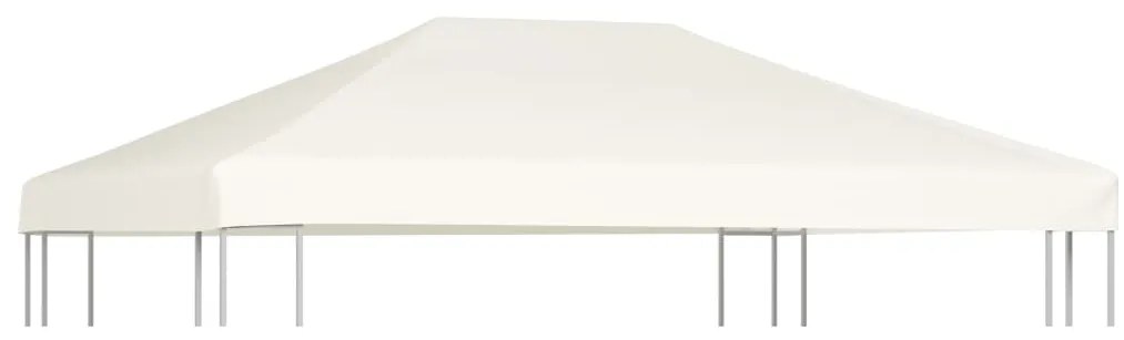 Cobertura de gazebo 310 g/m² 4x3 m branco nata