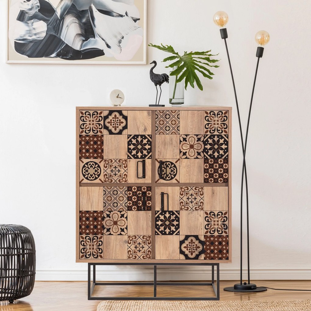 Armário Multiusos Quantum – Pinho Atlântico – 93x115x36 cm