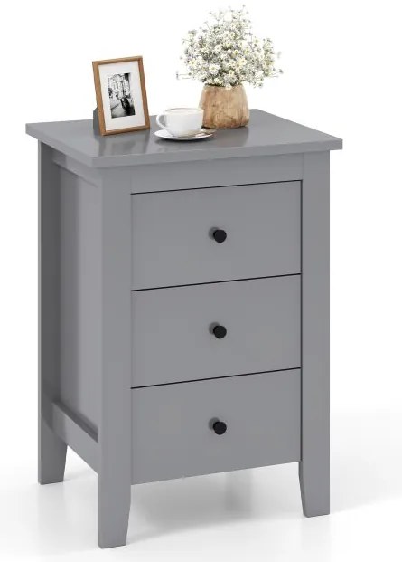 Mesa de cabeceira com gavetas e armazenamento moderno para móveis de quarto