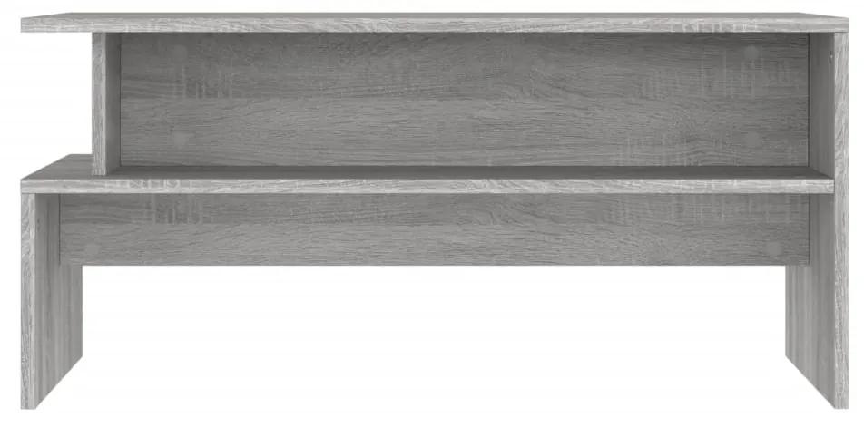 Mesa de centro 90x55x42,5 cm derivados de madeira cinza sonoma