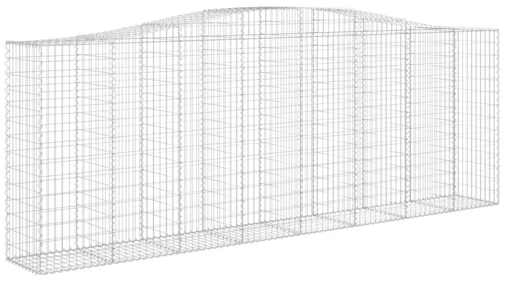 Cestos gabião arqueados 6pcs 400x50x140/160cm ferro galvanizado