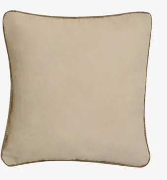 Almofada Quadrada 40x40 Cm Em Algodão Nurmel Creme Cannoli - Sklum