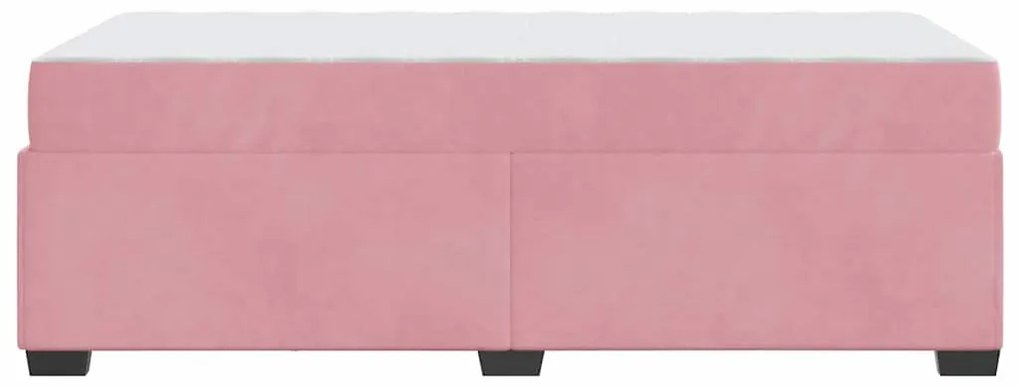 Estrutura da Cama Outros Rosa 90 x 200 cm Veludo