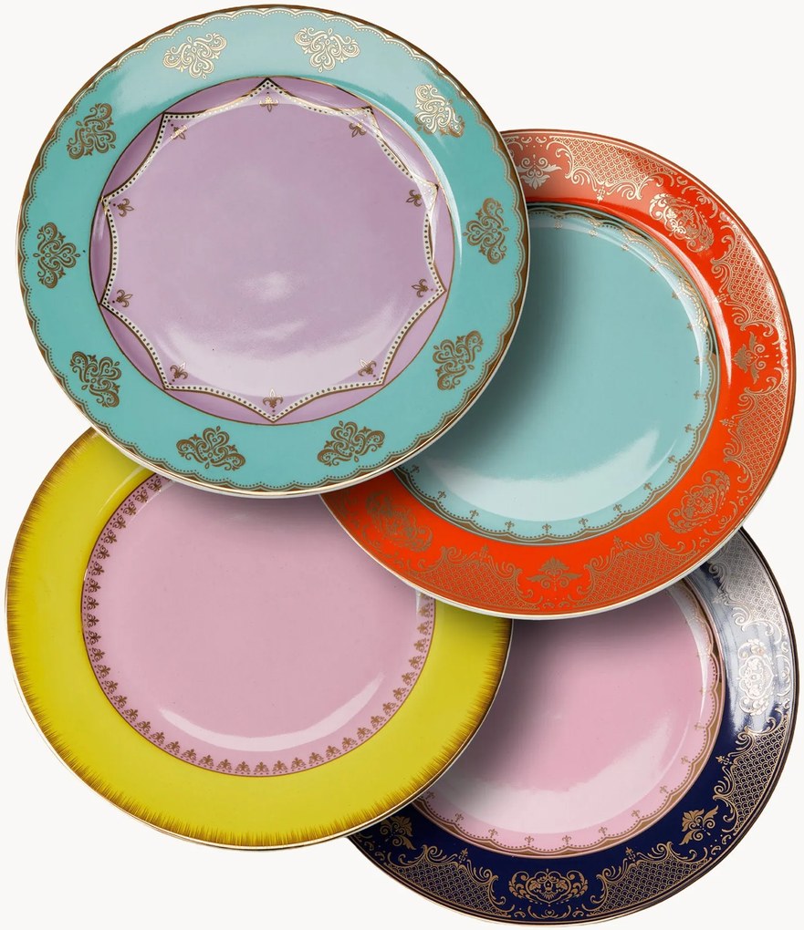Pratos de jantar em porcelana Grandpa, conjunto de 4