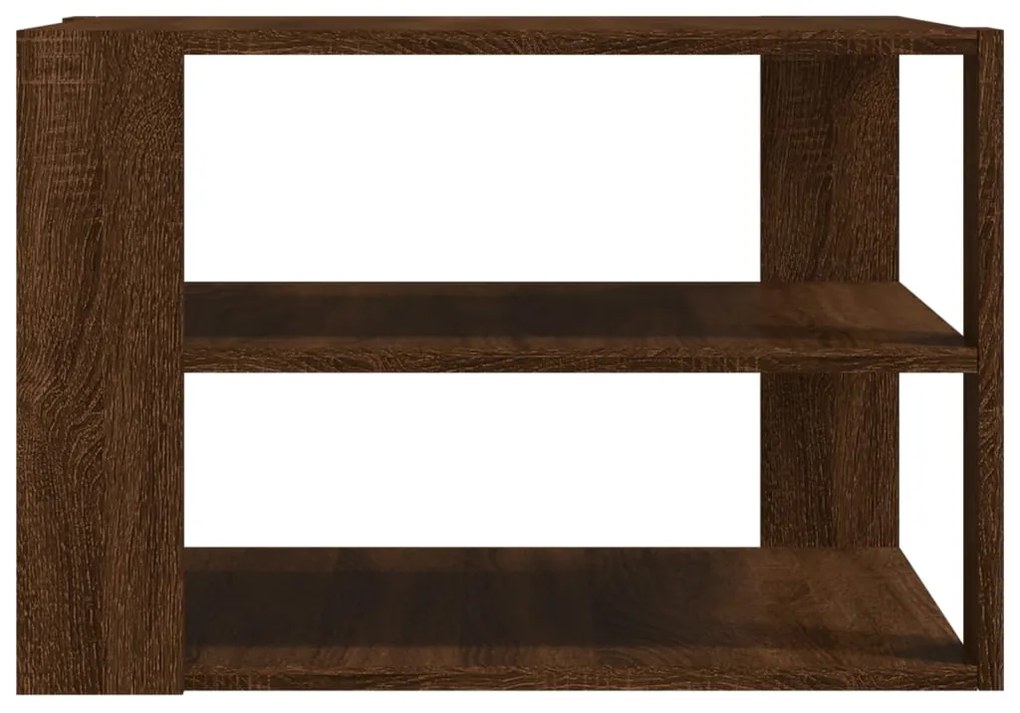 Mesa centro 59,5x59,5x40cm derivados madeira carvalho castanho
