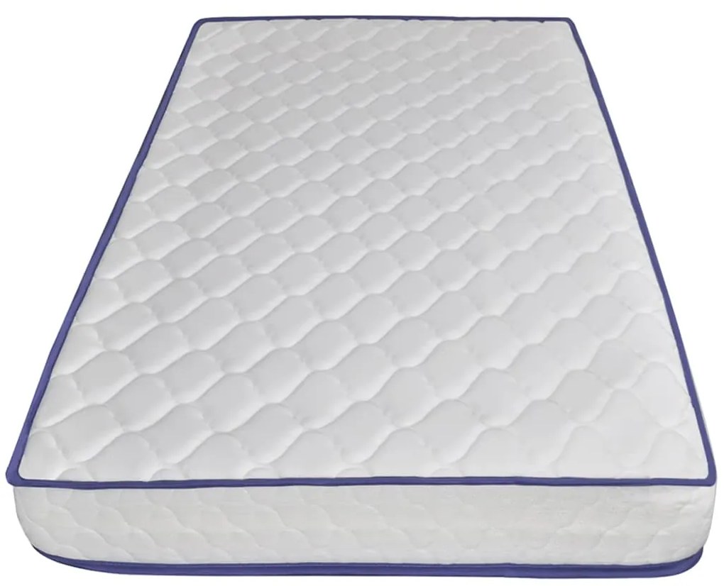 Cama + colchão espuma memória 160x200cm couro artificial branco
