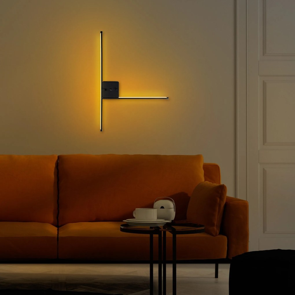 Aplique de Parede Sarf – Preto – 61 cm x 42 cm
