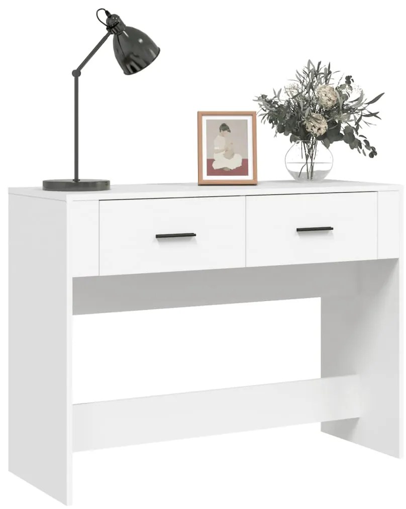Mesa consola 100x39x75 cm derivados de madeira branco