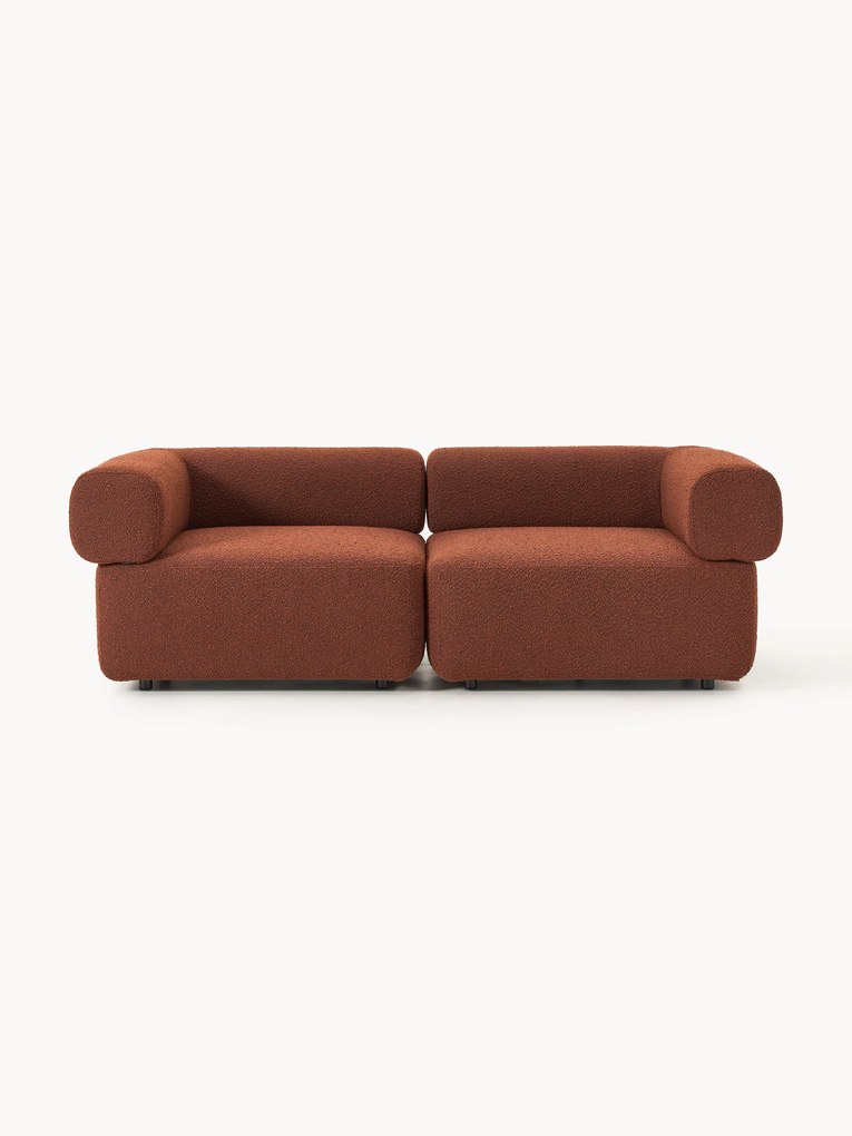 Sofá modular em bouclé Anton (2 lugares)