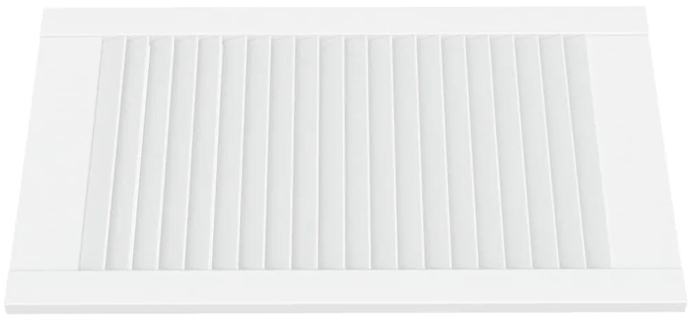 Portas de armário 2 pcs design de persiana pinho maciço branco