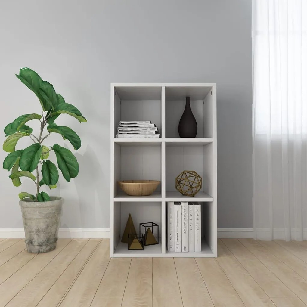800342 vidaXL Estante/aparador 66x30x98 cm contraplacado branco