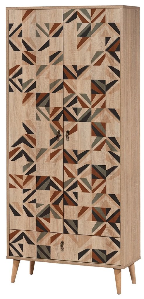 Roupeiro City – Multicolor – 80x190x45 cm