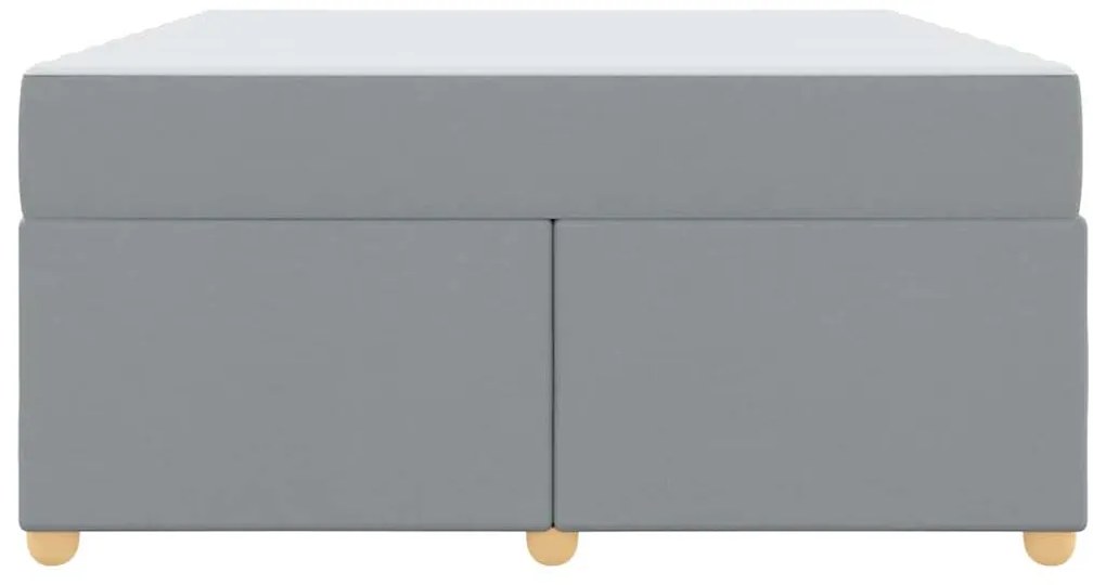 Estrutura de cama com colchão Cinzento-claro 140 x 200 cm