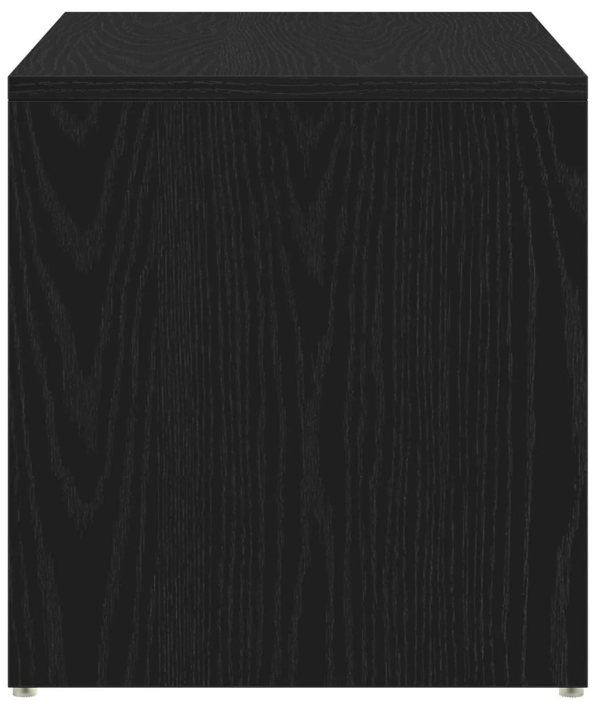 Mesa de Apoio vidaXL Preta em Madeira de Carvalho 59x36x38 cm