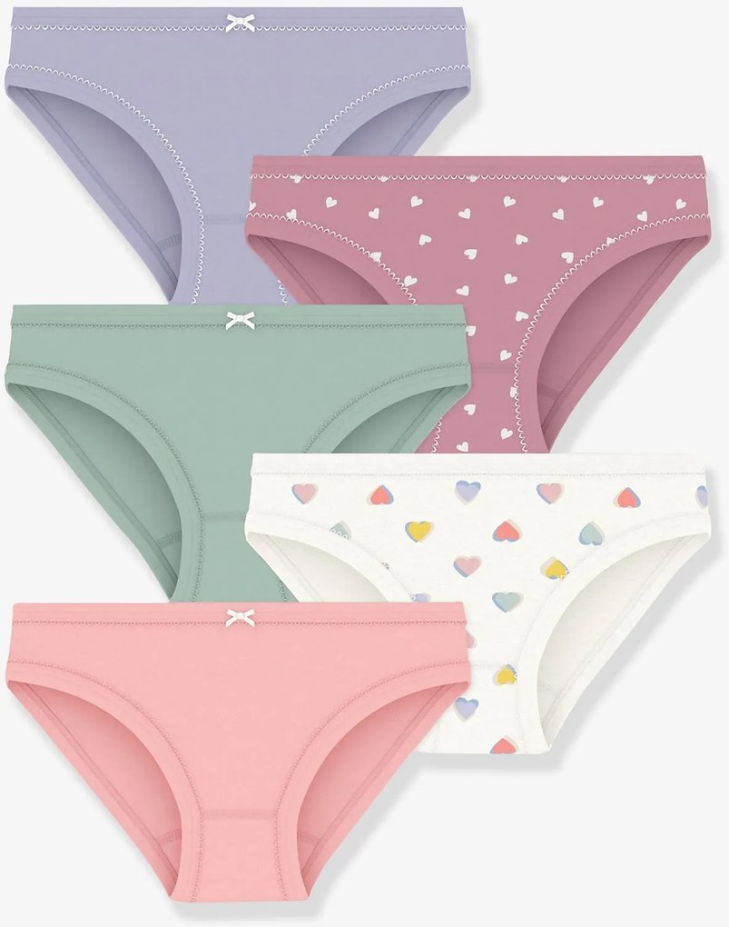 Lote de 5 cuecas PETIT BATEAU multicolor