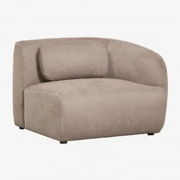 Módulo De Canto Direito Para Sofá Modular Em Chenille Coquette Chenille Castanho Trigo - Sklum