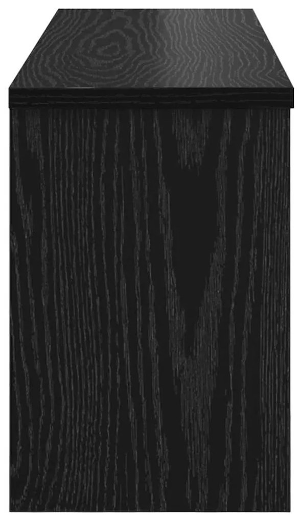 Cabideiro de Parede Carvalho preto 80 x 20 x 30 cm