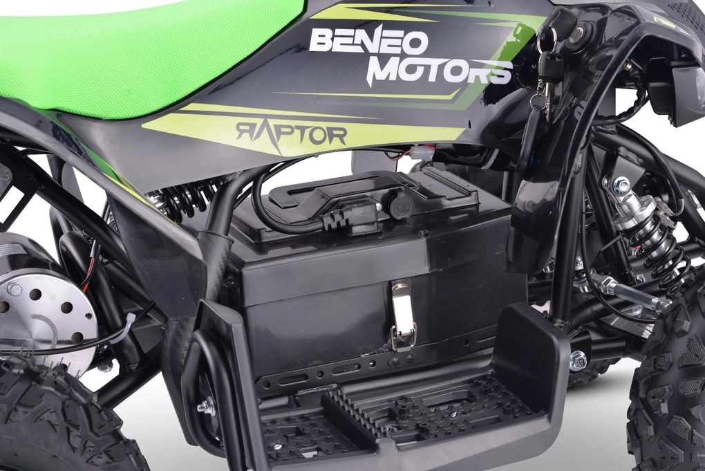 Moto 4 elétrica para crianças ATV Motors Raptor 800W Verde