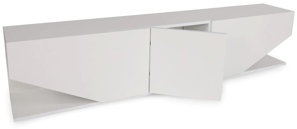 Móvel de TV "Inci" com 3 Portas – 180x40x30 cm – Branco - Design Moder