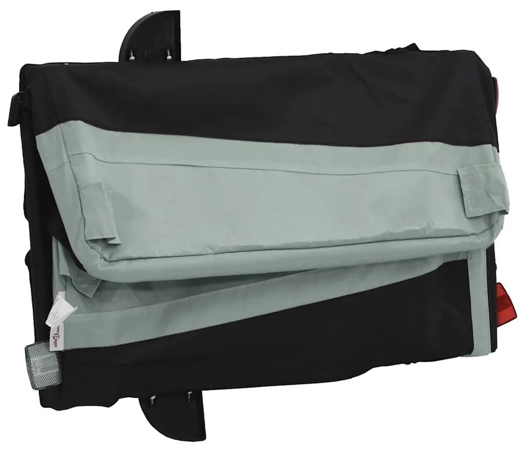 Reboque para bicicleta 45 kg ferro preto e cinza