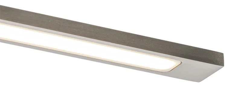 Aplique de parede em aço 41,5 cm com LED IP44 - Jerre
