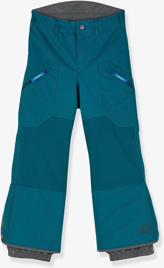 Calças de esqui acolchoadas TOBI SNOW finkid para criança azul-petróleo