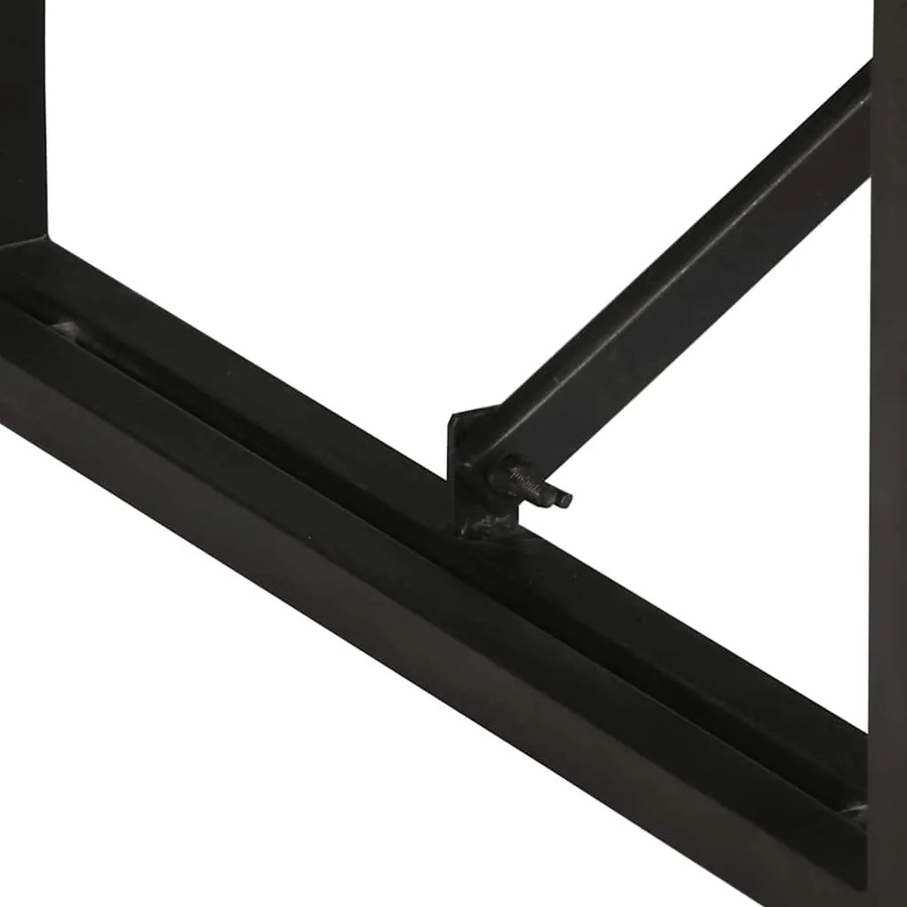 Mesa de centro 100x50x35 cm madeira de mangueira áspera maciça