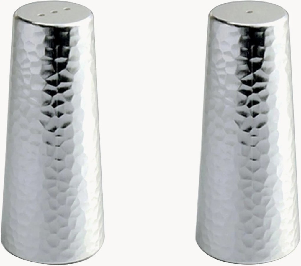 Saleiro e pimenteiro martelados Aulica, conjunto de 2