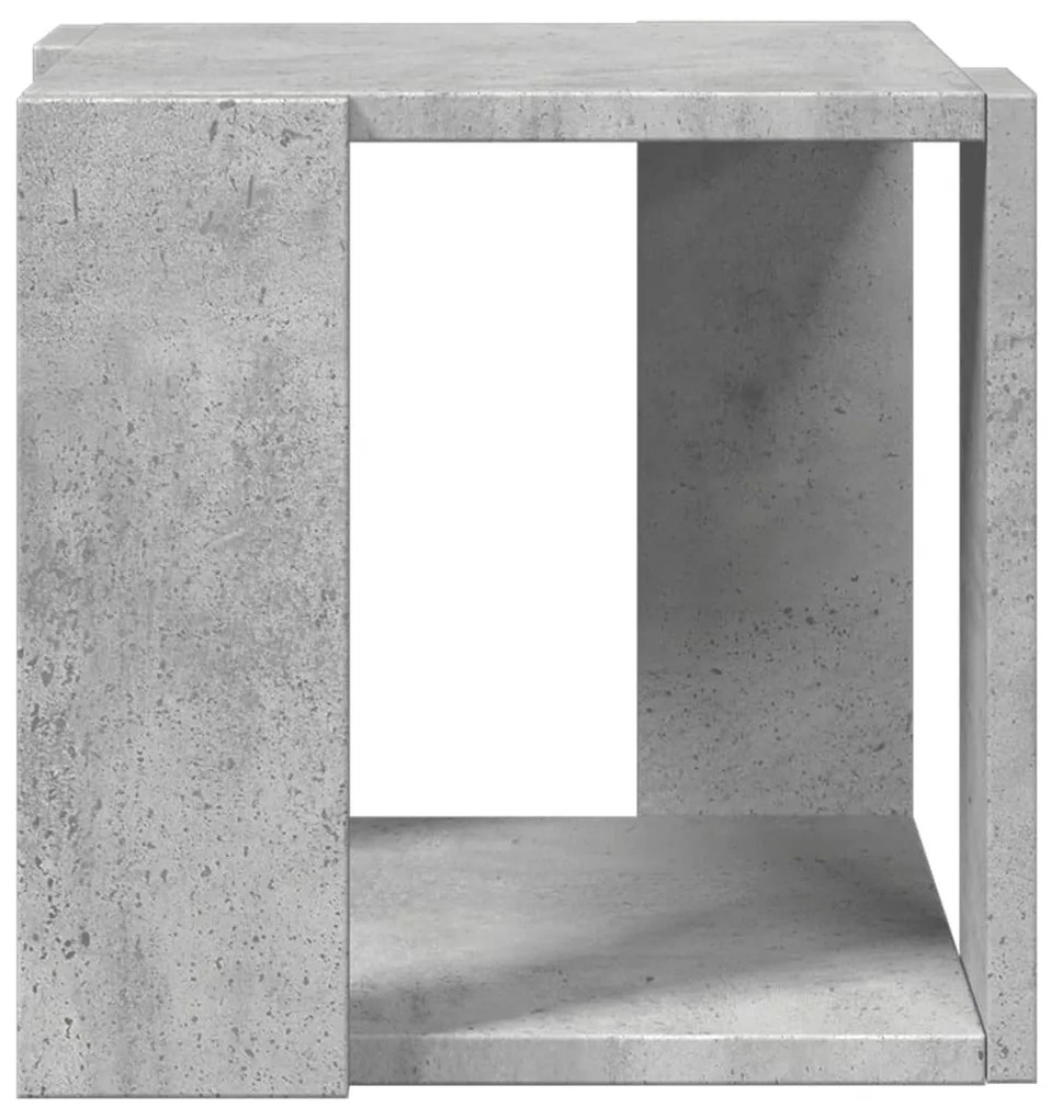 Mesa de centro 32x32x30 cm derivados de madeira cinza cimento