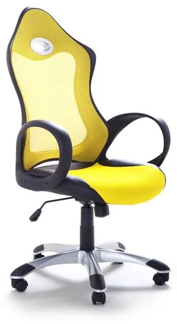 Cadeira de escritório giratória e ajustável amarela  iCHAIR