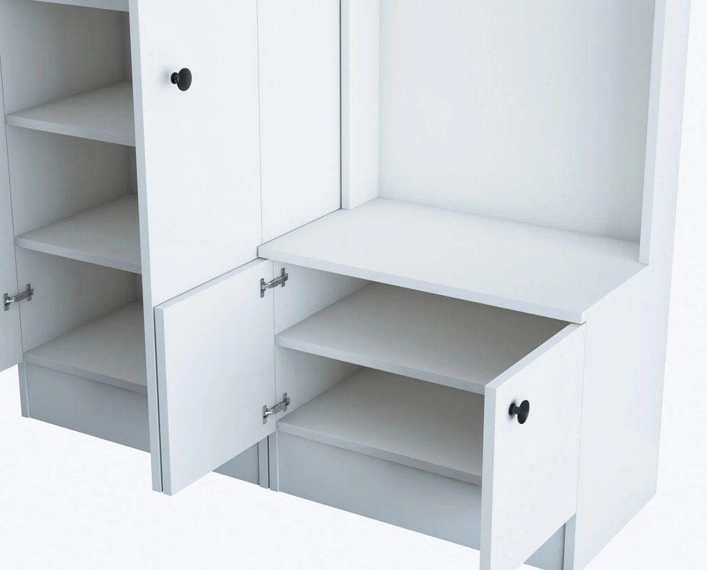 Hall Stand M11 – Branco – 119,6 cm x 182,8 cm x 37,3 cm